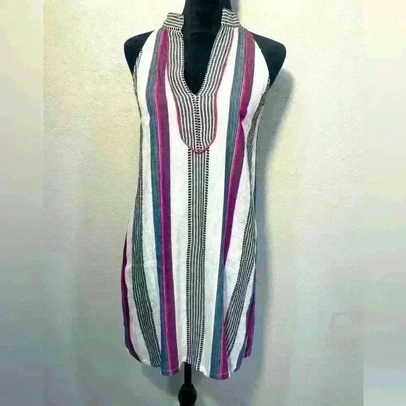 THML Striped Pink, Blue, and White Sleeveless Dress - Size S - Picture 1 of 9